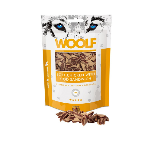 Snack Woolf Sándwich de Pollo y Bacalao 100gr
