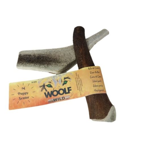 Woolf Wild Asta de Ciervo Puppy & Senior - M