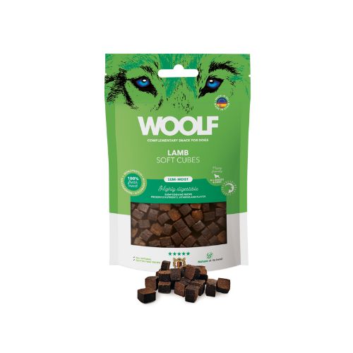 Woolf Cubes Snack Semihúmedo Cordero 100gr