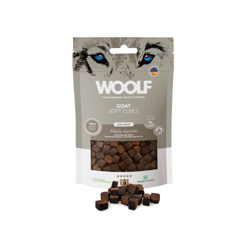 Woolf Cubes Snack Semihúmedo Cabra 100gr