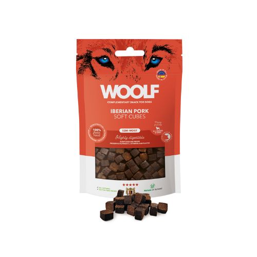 Woolf Cubes Snack Semihúmedo Cerdo Ibérico 100gr