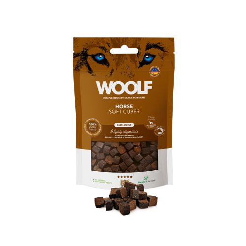 Woolf Cubes Snack Semihúmedo Caballo 100gr