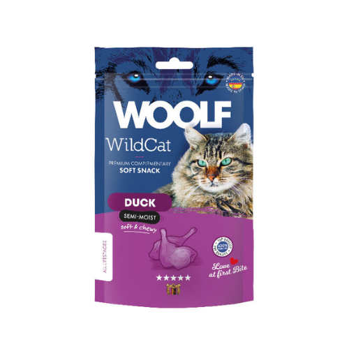 WildCat Snack Semihúmedo de Pato para Gatos 50gr
