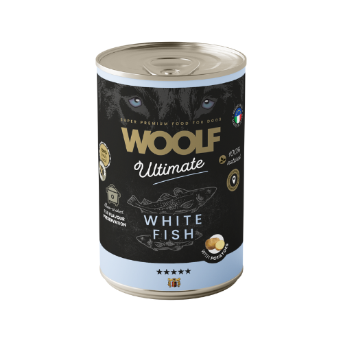 Lata de Pescado Blanco para  Perro 6x 400gr