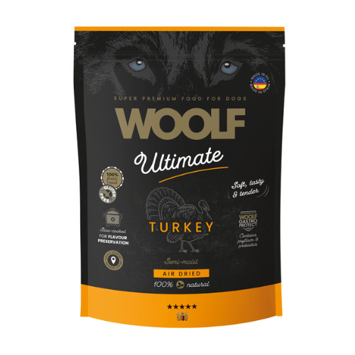 Alimento para perro Semihúmedo de Pavo 1kg Woolf Ultimate