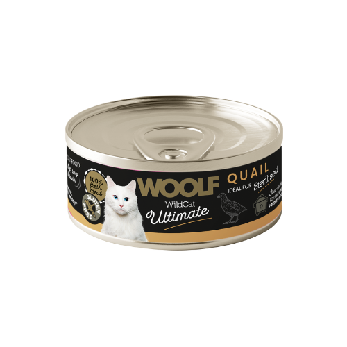 Lata de Codorniz para Gato Adulto Esterilizado 6x 85gr