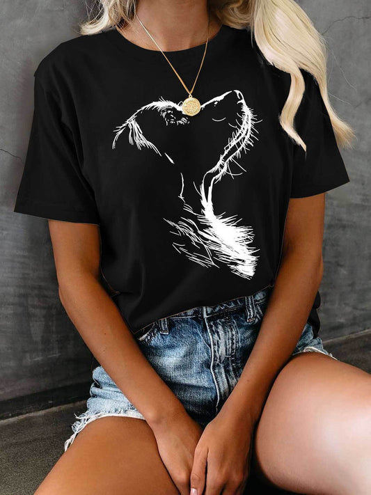 Camiseta con estampado mujer