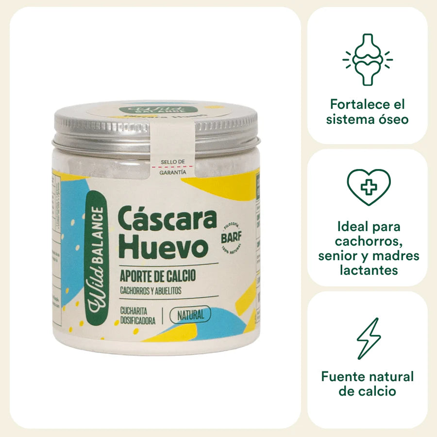 CASCARA DE HUEVO ORGÁNICA | Refuerza sus huesos