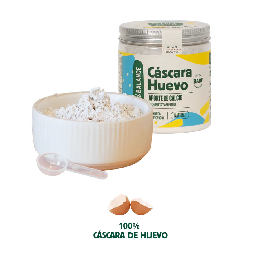 CASCARA DE HUEVO ORGÁNICA | Refuerza sus huesos