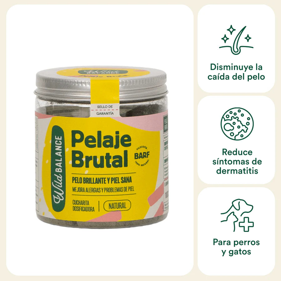 PELAJE BRUTAL | Suplemento para la salud de la piel y el pelo