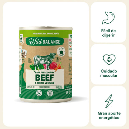 Lata de Ternera para perros 400g - Filosofía BARF