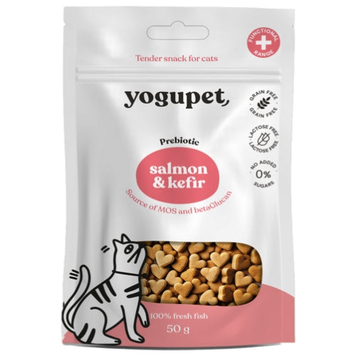 yogupet snack tierno de gato salmón y kéfir 50gr