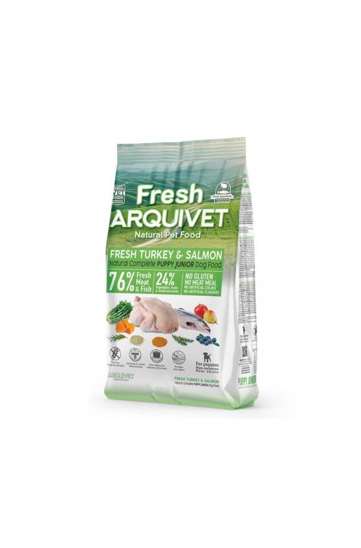 Arquivet Fresh PUPPY Junior Pavo & Salmon 10 Kg.