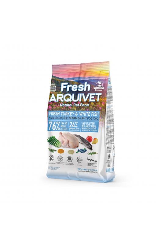 Arquivet Fresh SENIOR Light Pavo & White Fish 10 Kg.
