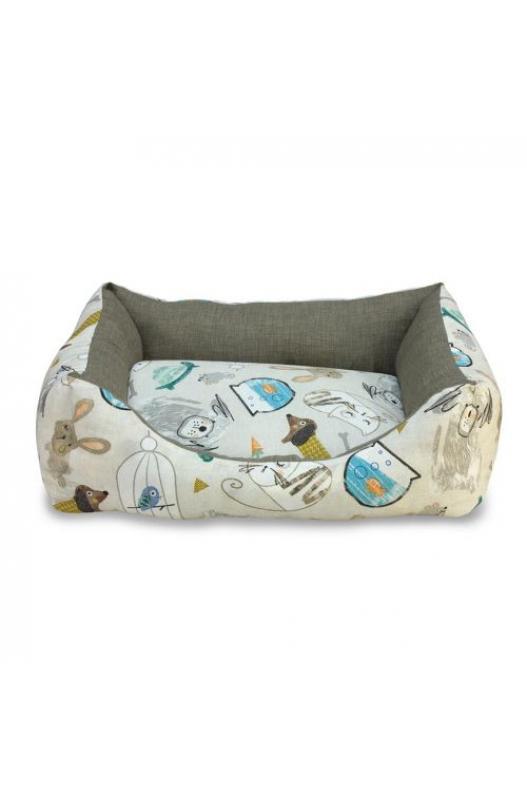 CAMA CUADRADA MASCOTAS EN CASA 70cm.