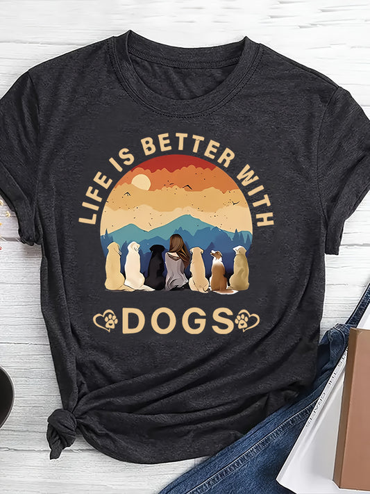 Camiseta con estampado mujer