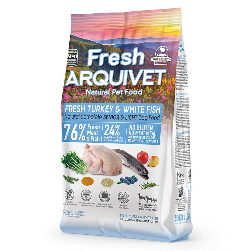 Arquivet Fresh SENIOR Light Pavo & White Fish 2,5Kg