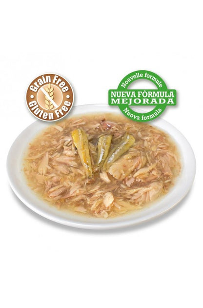 LATA Atún blanco y anchoas en salsa.80gr.