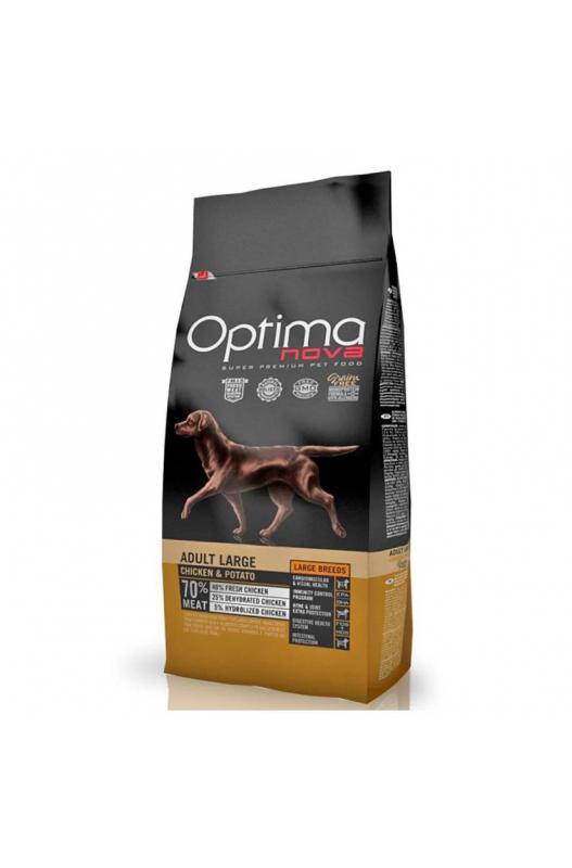 OPTIMA NOVA ADULT LARGE POLLO PATATA 12 KG.