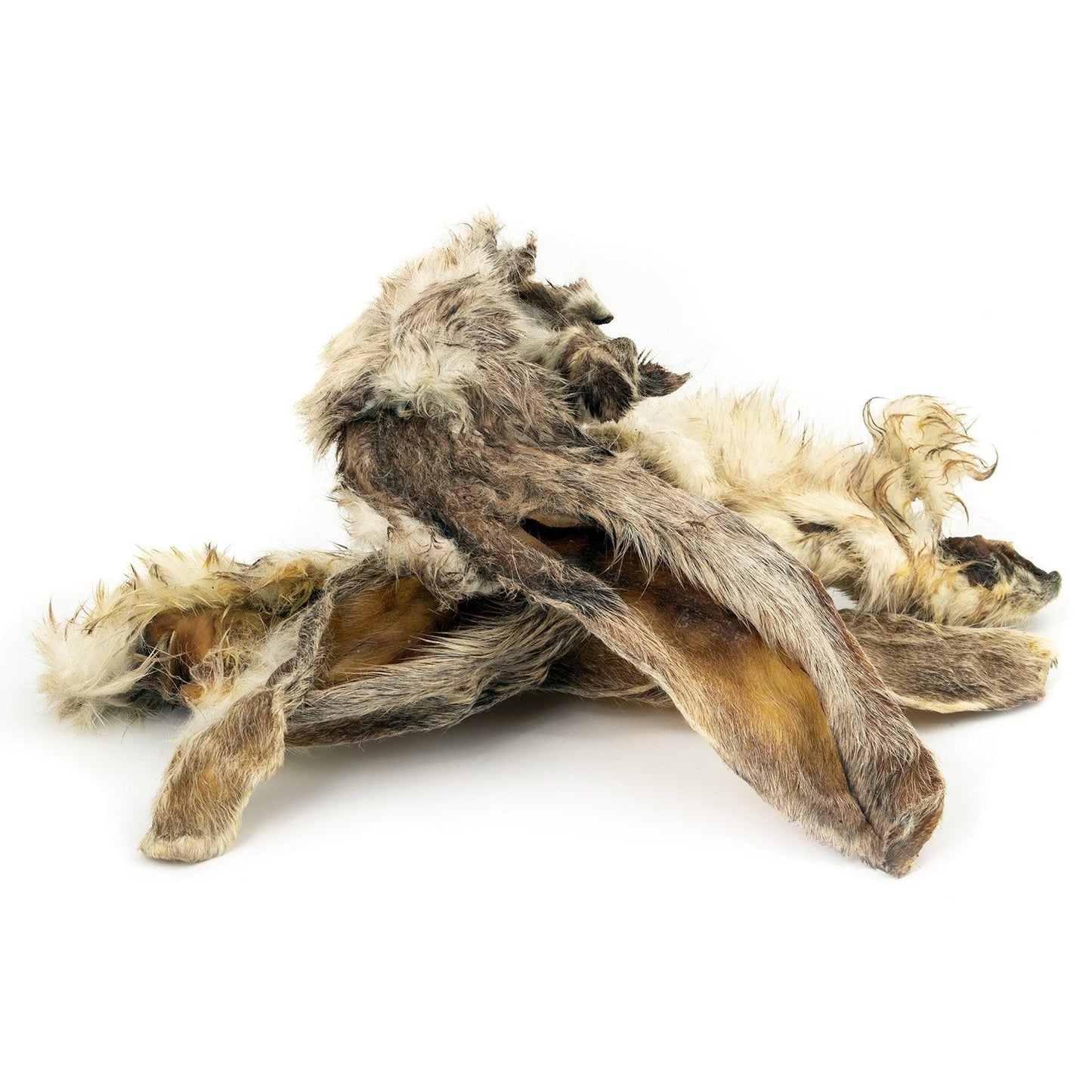 Trozos de orejas de conejo deshidratado para perros