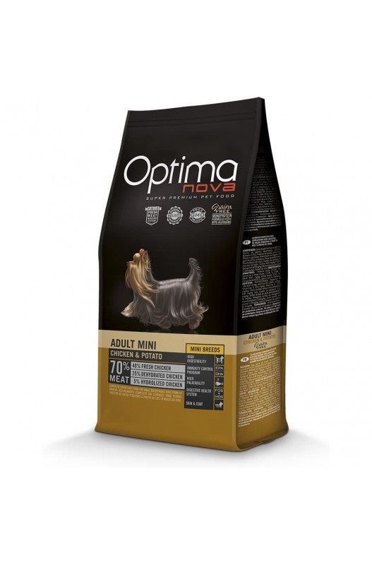 OPTIMA NOVA ADULT MINI POLLO Y PATATA 2 KG.