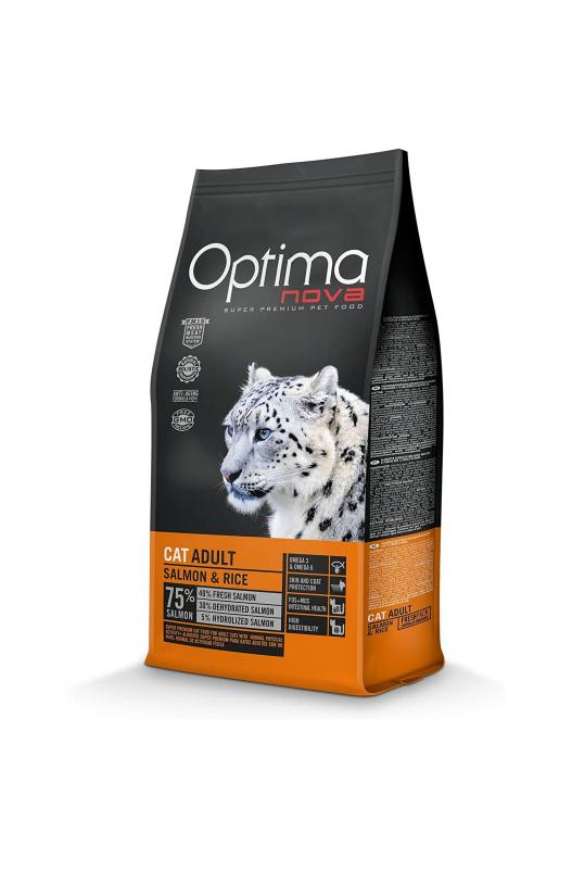 OPTIMA NOVA CAT ADULT SALMON RICE 2 KG.**